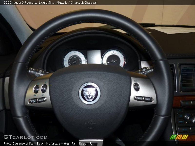 Liquid Silver Metallic / Charcoal/Charcoal 2009 Jaguar XF Luxury