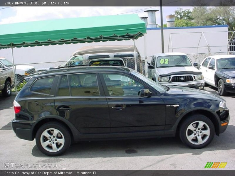 Jet Black / Black 2007 BMW X3 3.0si