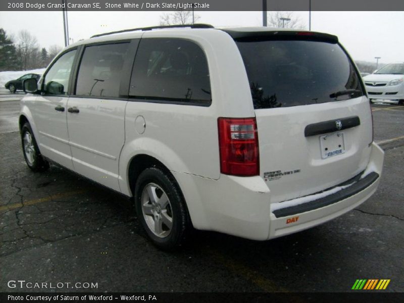 Stone White / Dark Slate/Light Shale 2008 Dodge Grand Caravan SE