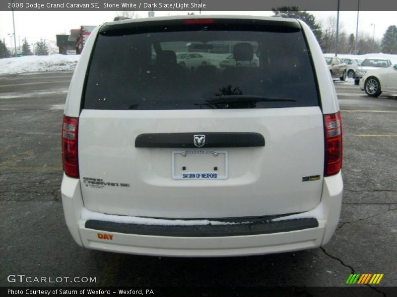 Stone White / Dark Slate/Light Shale 2008 Dodge Grand Caravan SE