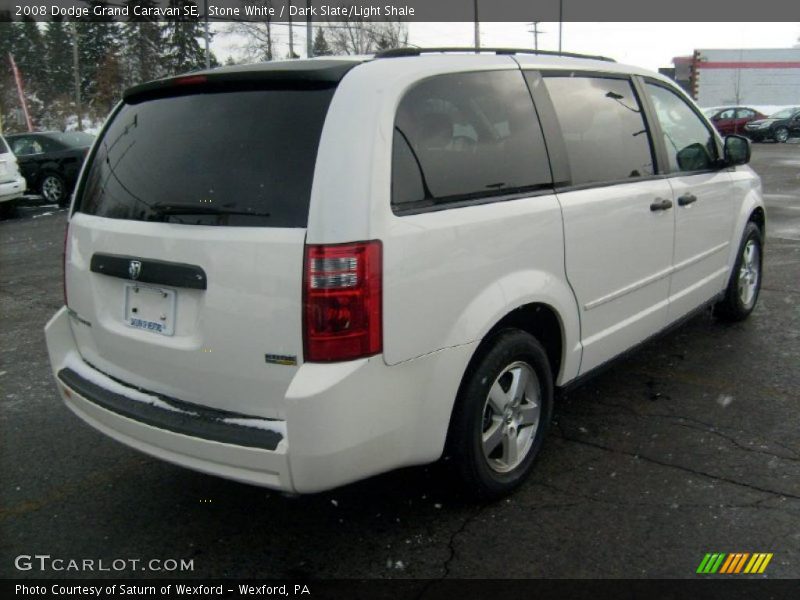 Stone White / Dark Slate/Light Shale 2008 Dodge Grand Caravan SE