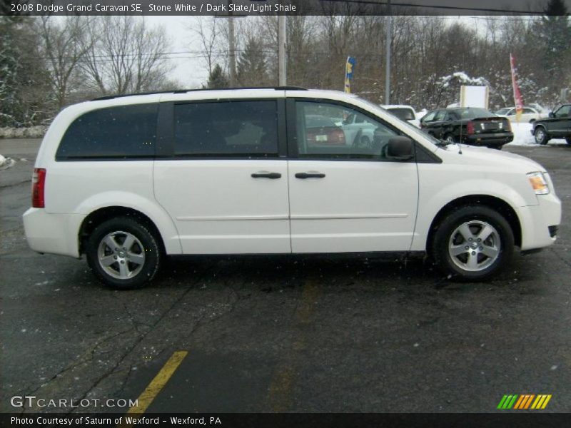 Stone White / Dark Slate/Light Shale 2008 Dodge Grand Caravan SE