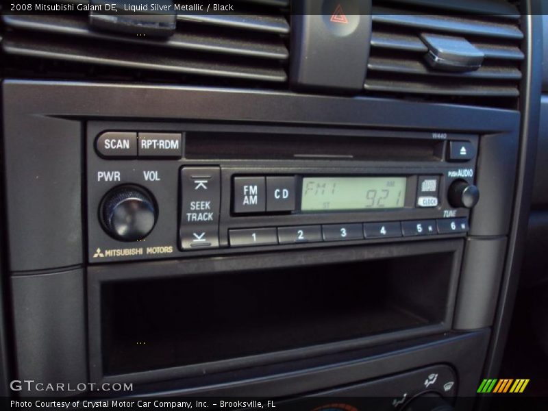 Liquid Silver Metallic / Black 2008 Mitsubishi Galant DE