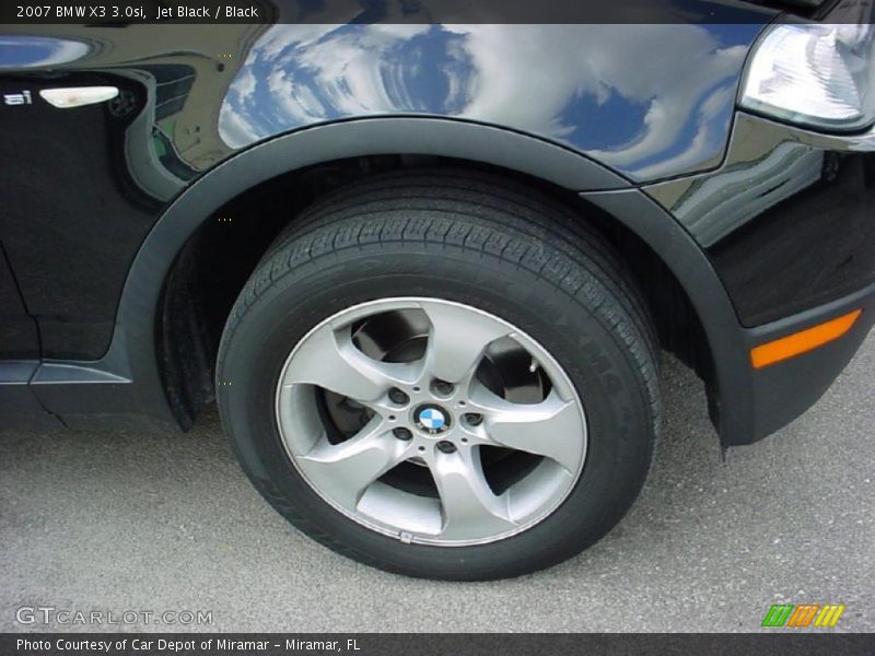 Jet Black / Black 2007 BMW X3 3.0si