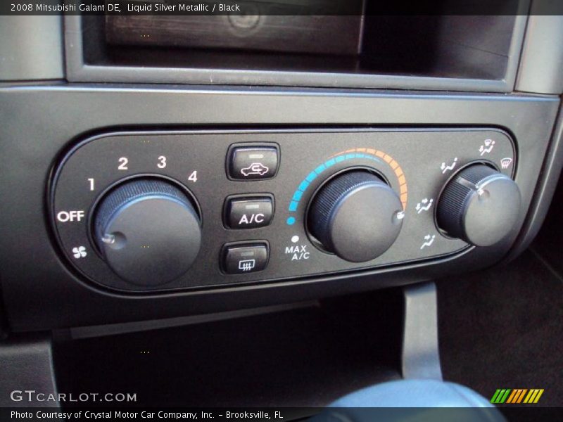 Liquid Silver Metallic / Black 2008 Mitsubishi Galant DE