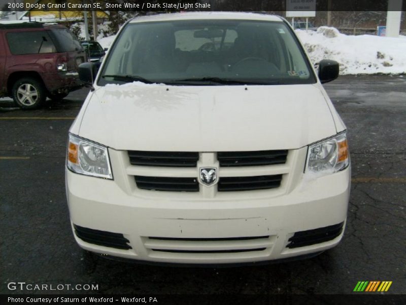 Stone White / Dark Slate/Light Shale 2008 Dodge Grand Caravan SE