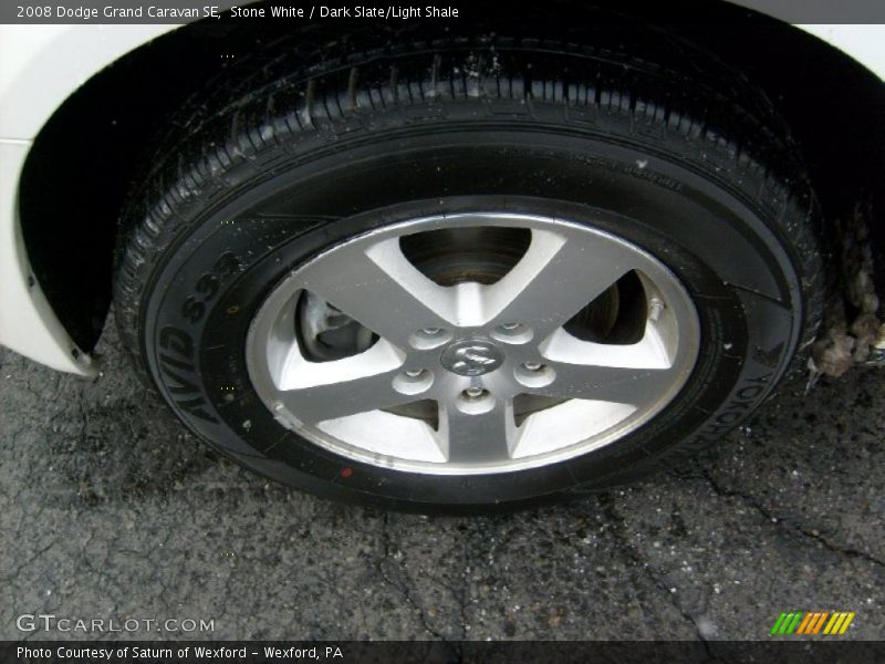 Stone White / Dark Slate/Light Shale 2008 Dodge Grand Caravan SE