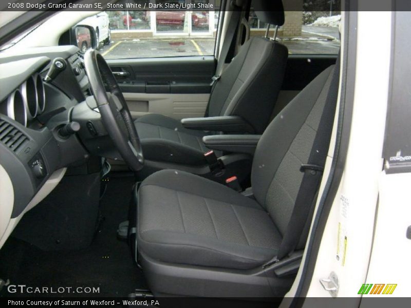 Stone White / Dark Slate/Light Shale 2008 Dodge Grand Caravan SE