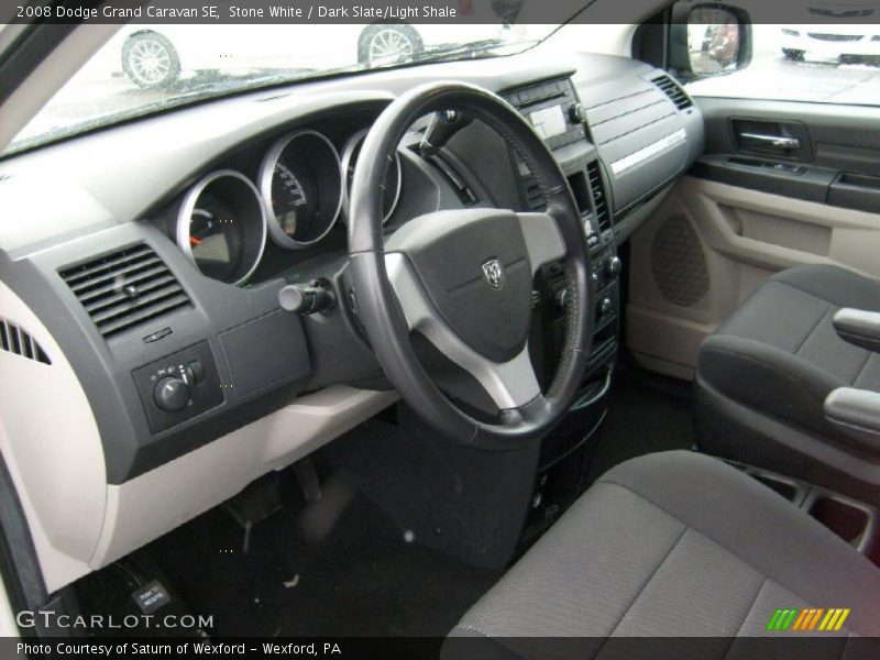 Stone White / Dark Slate/Light Shale 2008 Dodge Grand Caravan SE