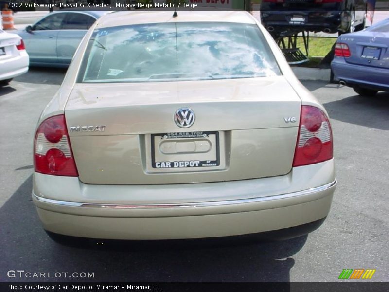 Mojave Beige Metallic / Beige 2002 Volkswagen Passat GLX Sedan