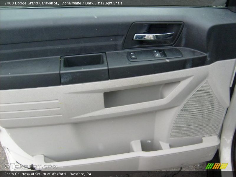 Stone White / Dark Slate/Light Shale 2008 Dodge Grand Caravan SE