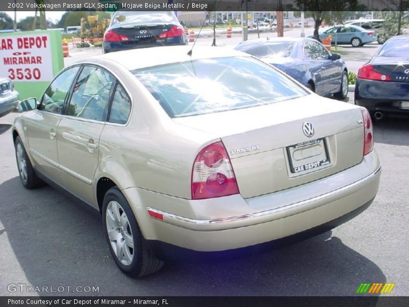 Mojave Beige Metallic / Beige 2002 Volkswagen Passat GLX Sedan