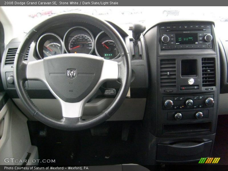 Stone White / Dark Slate/Light Shale 2008 Dodge Grand Caravan SE