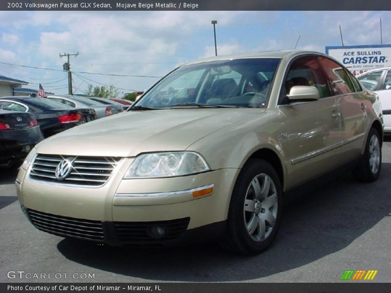 Mojave Beige Metallic / Beige 2002 Volkswagen Passat GLX Sedan