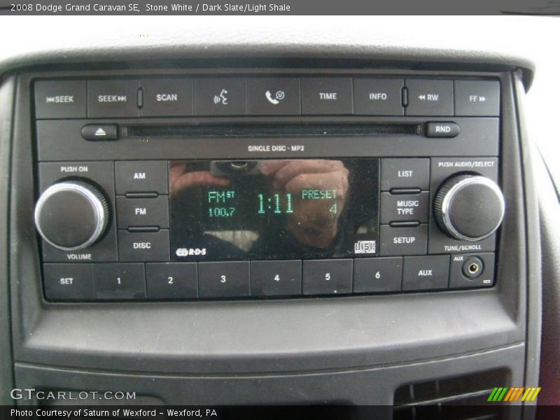 Stone White / Dark Slate/Light Shale 2008 Dodge Grand Caravan SE