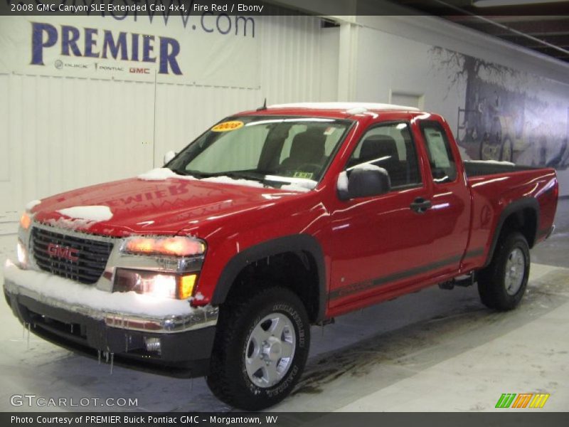 Fire Red / Ebony 2008 GMC Canyon SLE Extended Cab 4x4
