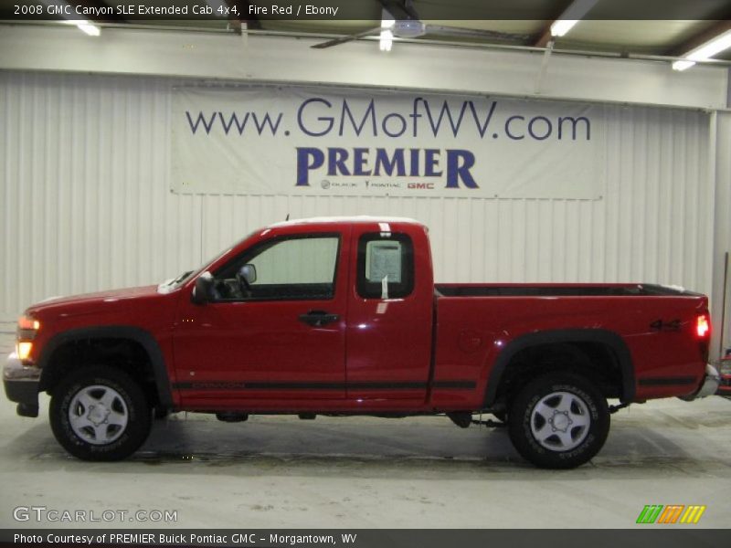 Fire Red / Ebony 2008 GMC Canyon SLE Extended Cab 4x4