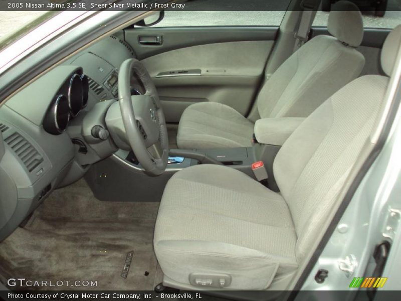 Sheer Silver Metallic / Frost Gray 2005 Nissan Altima 3.5 SE