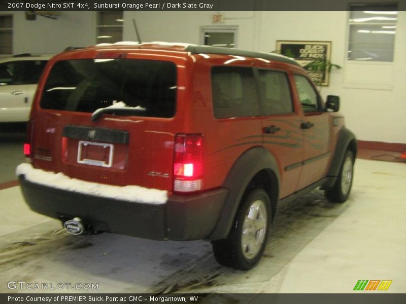 Sunburst Orange Pearl / Dark Slate Gray 2007 Dodge Nitro SXT 4x4