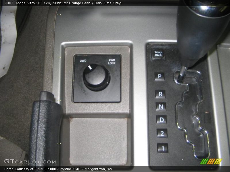 Sunburst Orange Pearl / Dark Slate Gray 2007 Dodge Nitro SXT 4x4