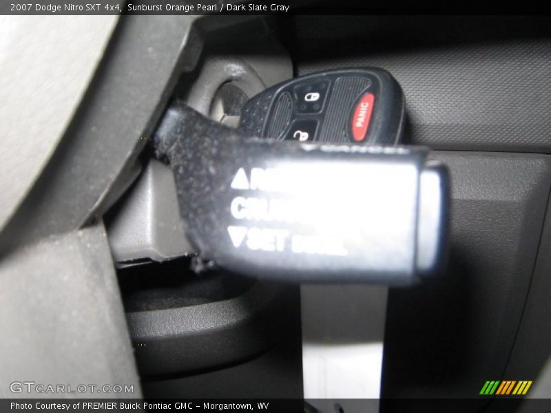 Sunburst Orange Pearl / Dark Slate Gray 2007 Dodge Nitro SXT 4x4