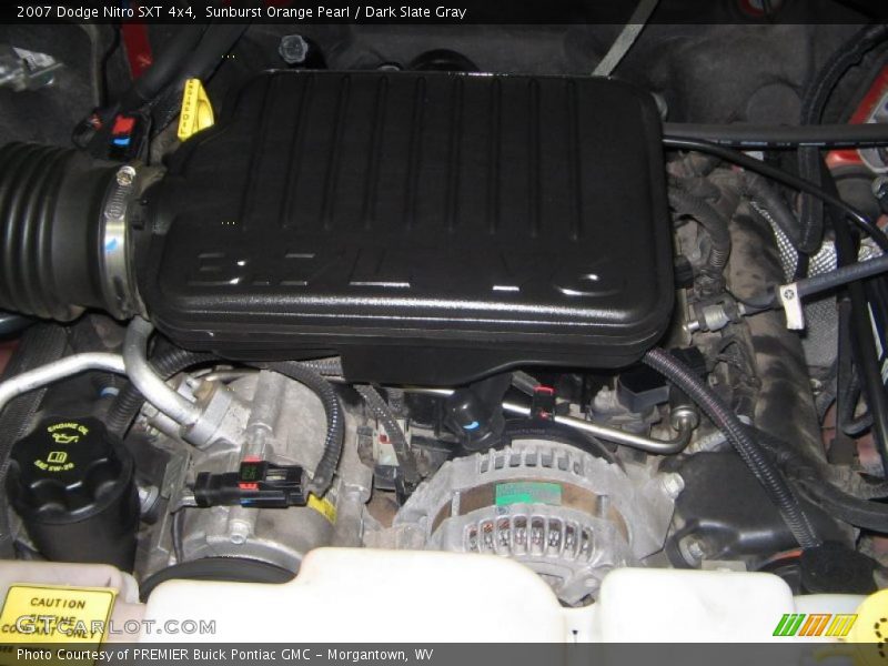 Sunburst Orange Pearl / Dark Slate Gray 2007 Dodge Nitro SXT 4x4