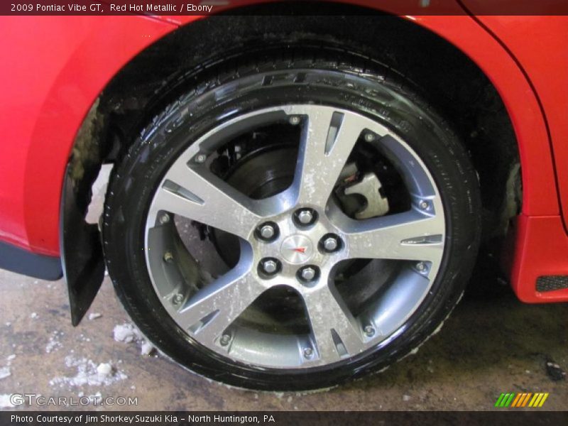 Red Hot Metallic / Ebony 2009 Pontiac Vibe GT