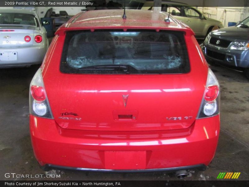 Red Hot Metallic / Ebony 2009 Pontiac Vibe GT