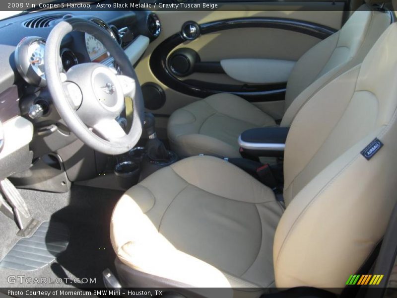 Astro Black Metallic / Gravity Tuscan Beige 2008 Mini Cooper S Hardtop