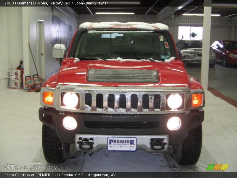 Victory Red / Ebony Black/Pewter 2008 Hummer H3 Alpha