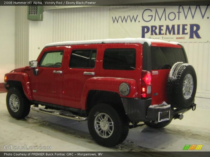 Victory Red / Ebony Black/Pewter 2008 Hummer H3 Alpha