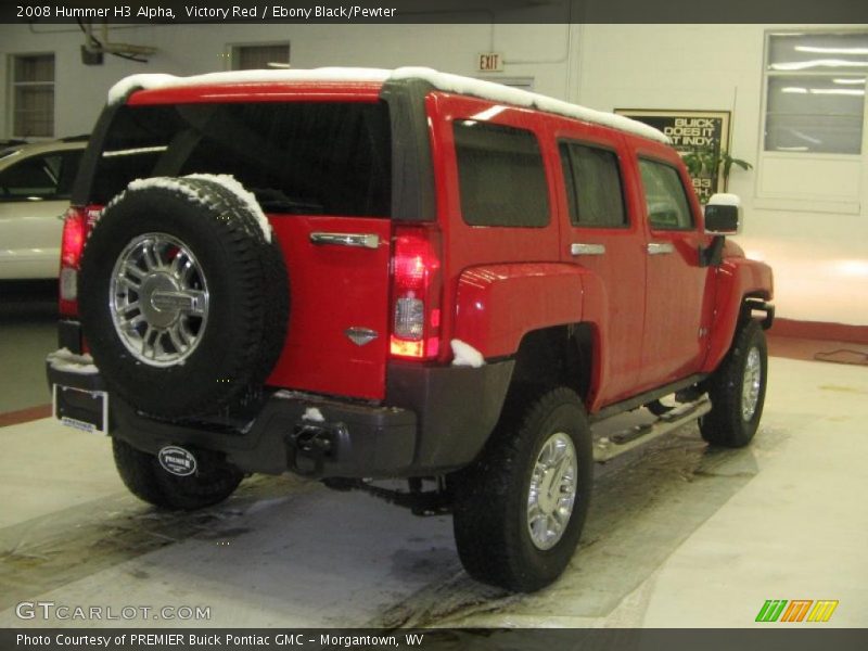 Victory Red / Ebony Black/Pewter 2008 Hummer H3 Alpha