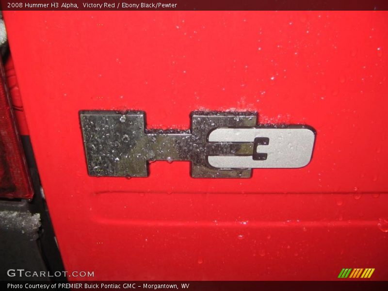 Victory Red / Ebony Black/Pewter 2008 Hummer H3 Alpha