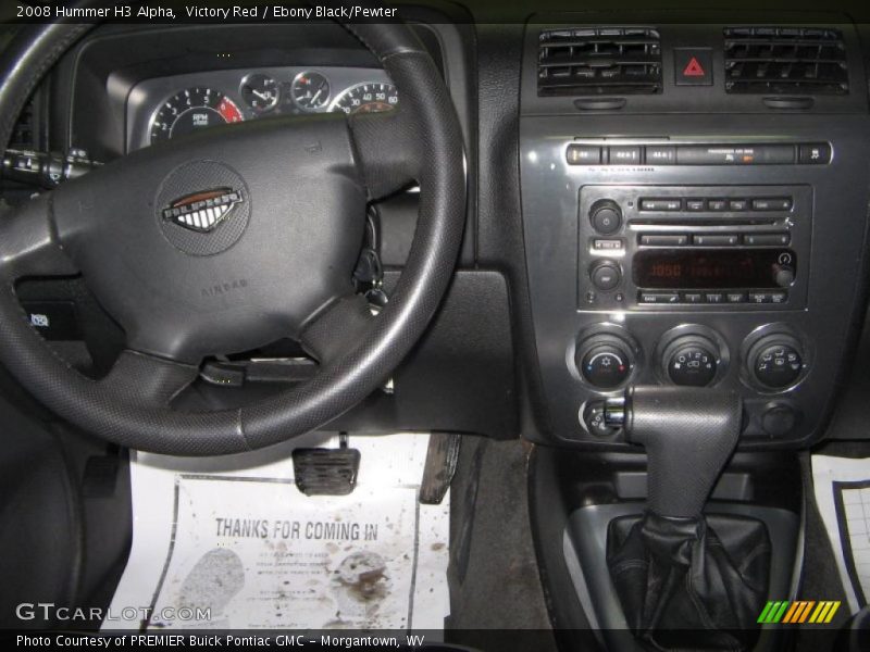 Victory Red / Ebony Black/Pewter 2008 Hummer H3 Alpha