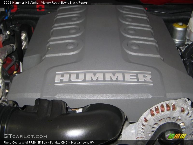 Victory Red / Ebony Black/Pewter 2008 Hummer H3 Alpha