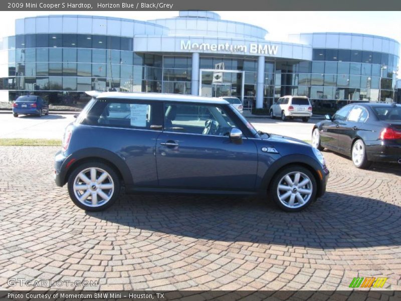 Horizon Blue / Black/Grey 2009 Mini Cooper S Hardtop