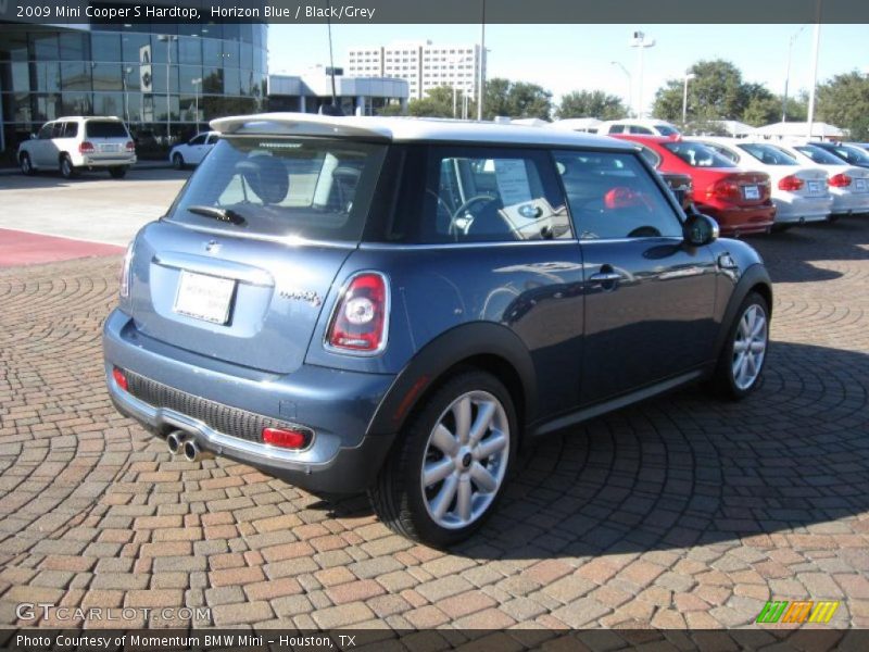 Horizon Blue / Black/Grey 2009 Mini Cooper S Hardtop