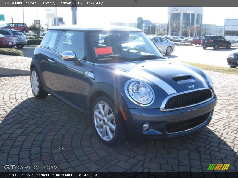 Horizon Blue / Black/Grey 2009 Mini Cooper S Hardtop