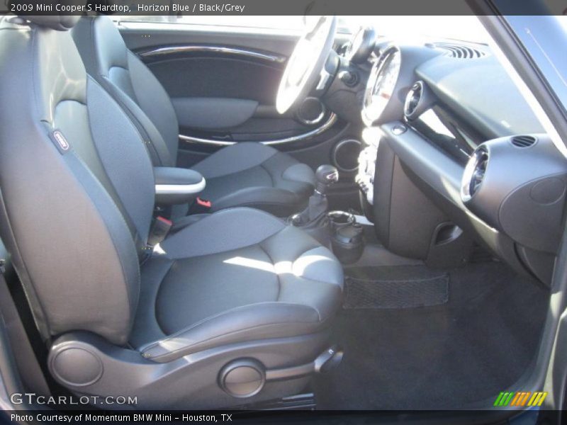 Horizon Blue / Black/Grey 2009 Mini Cooper S Hardtop