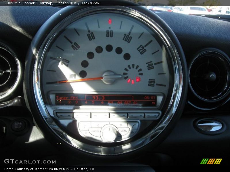 Horizon Blue / Black/Grey 2009 Mini Cooper S Hardtop