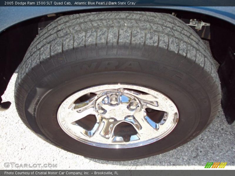 Atlantic Blue Pearl / Dark Slate Gray 2005 Dodge Ram 1500 SLT Quad Cab