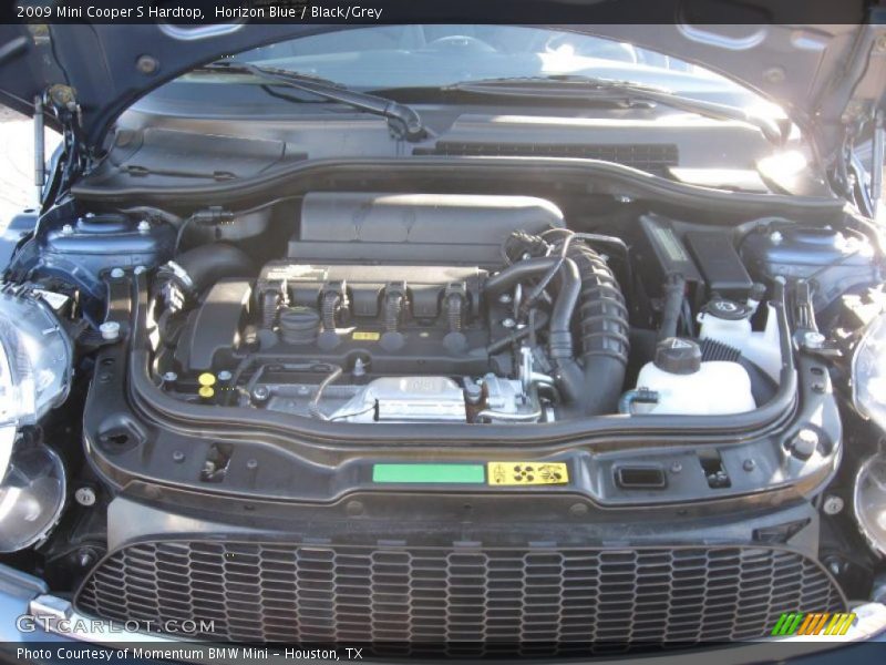 Horizon Blue / Black/Grey 2009 Mini Cooper S Hardtop