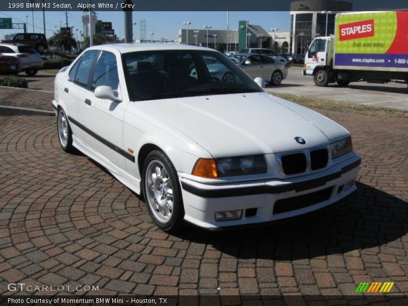 Alpine White / Grey 1998 BMW M3 Sedan
