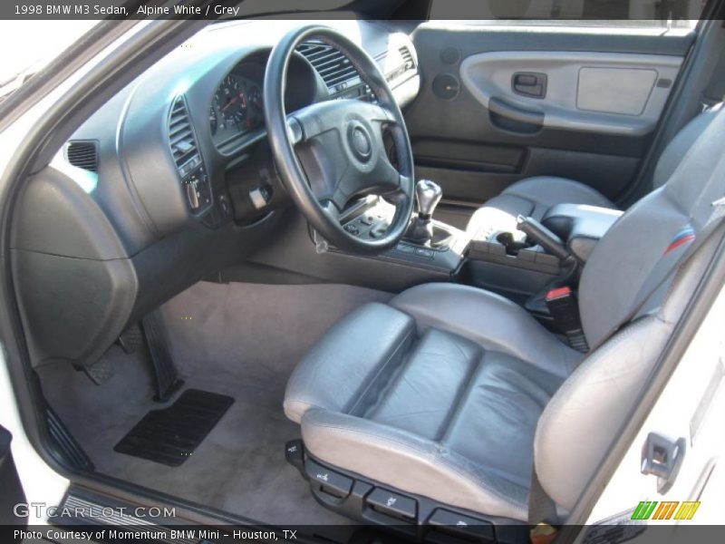 Alpine White / Grey 1998 BMW M3 Sedan