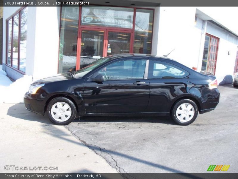 Black / Medium Stone 2008 Ford Focus S Coupe