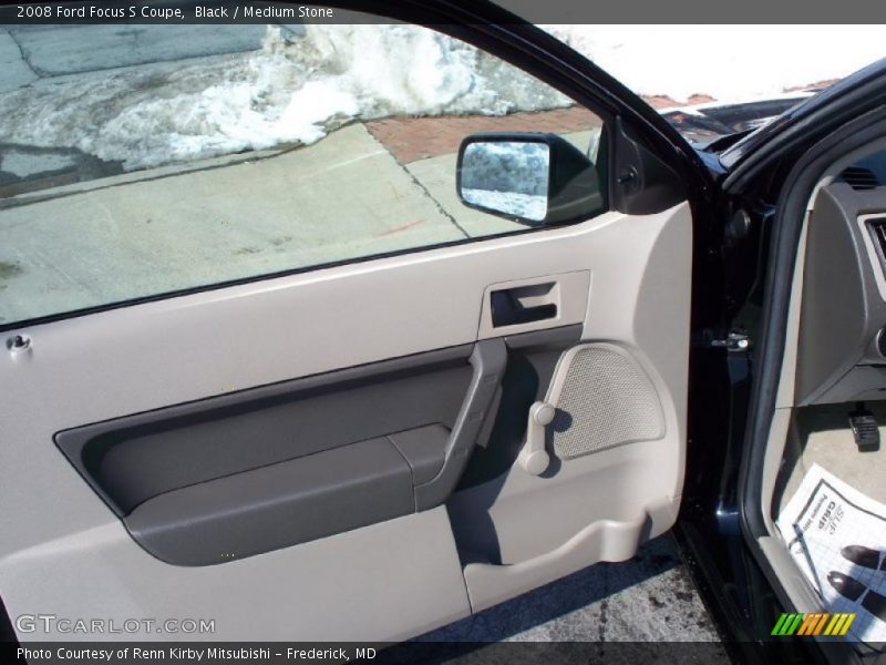 Black / Medium Stone 2008 Ford Focus S Coupe