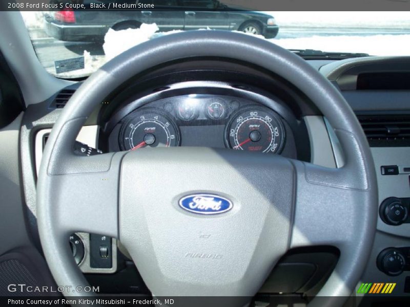 Black / Medium Stone 2008 Ford Focus S Coupe