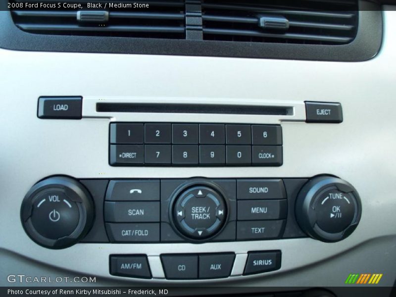 Black / Medium Stone 2008 Ford Focus S Coupe