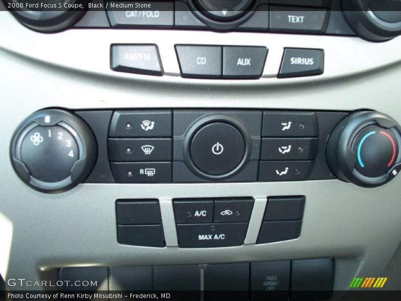 Black / Medium Stone 2008 Ford Focus S Coupe