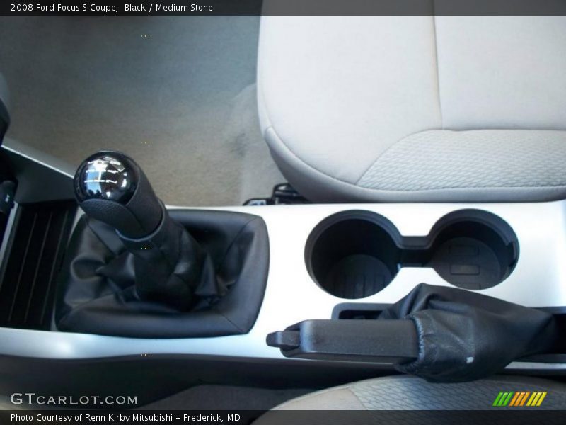 Black / Medium Stone 2008 Ford Focus S Coupe